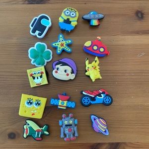 15 Assorted Jibitz/Charms for Crocs NWT